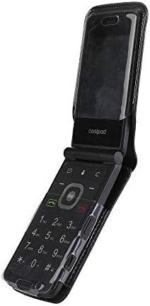 BELTRON Fitted Leather Case for Coolpad Snap 3312A Flip Phone (Boost Mobile, Sprint, T-Mobile, Virgin Mobile) Features: Rotating Belt Clip