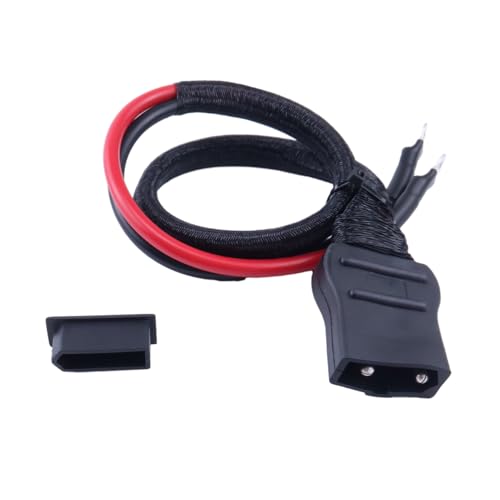 2-Pin Battery Cable Harness Plow Side 21294 8245 with Strap Ties and Cap Compatible with Western Fisher Snow Plows