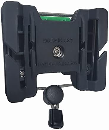 Outdoor Professionals (O’Pros) Belt Clip Rod Holder – Hands-Free - Slide Lock System with 360° Rotation for Fly Fishing and Spinning Rods