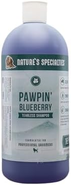 Nature's Specialties Pawpin' Blueberry Ultra Concentrated Dog Face and Body Wash for Pets, Makes up to 4 Gallons