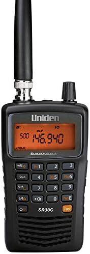 Uniden Bearcat SR30C, 500-Channel Compact Handheld Scanner, Close Call RF Capture, Turbo Search, PC programable, NASCAR, Racing, Aviation, Marine