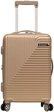 Rockland Star Trail Hardside 2 Piece Expandable Spinner Wheel Luggage Set, (20"/24"/28"), Champagne
