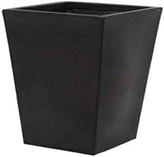 Tusco CT22BK Cosmo Square Planter, Black, 22-Inch