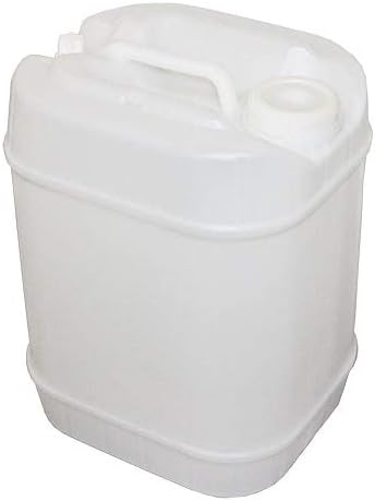 | 19L / 5Gallon White Jerrican | White Jerrican Jug | Food Grade Quality | BPA Free | Perfect Container to Ship Chemicals & Liquids | Easy Stacking