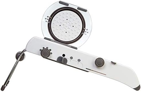 PL8 Professional Mandoline - Versatile Slicer with Adjustable Straight, Waffle, and Julienne Blades, Extra-Wide Stainless Steel Deck