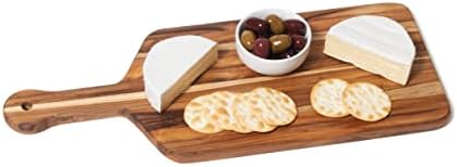 Lipper International 7215 Teak Wood Edge Grain Kitchen Cutting and Serving Board, Small, 12" x 9" x 5/8"