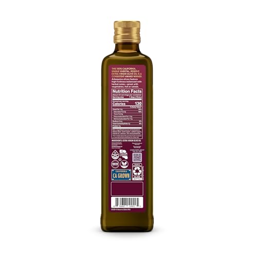 California Olive Ranch, Reserve Collection: Arbequina Extra Virgin Olive Oil, 500mL (Pack of 1)