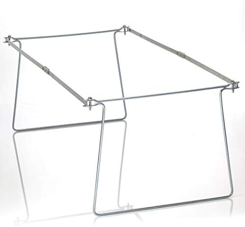 Officemate Hanging File Frame, Letter Size (Fits 24″–27″), Adjustable Heavy-Duty Steel File Drawer Organizer for Desks, Cabinets & Shelves (91964)