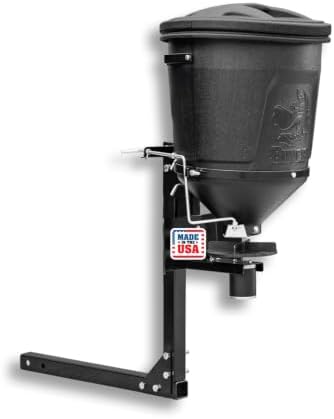 Buyers Products UTVS16 UTV/ ATV Broadcast Spreader, 150 lb Capacity, Receiver Hitch Mount, for Salt, Grass, Seed, Fertilizer & Feed