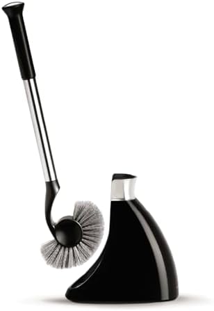 simplehuman Toilet Brush with Caddy Stainless Steel, Black