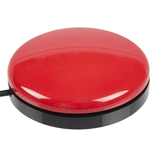 AbleNet Big Buddy Button Red Switch - Large Tactile Assistive Technology Adaptive Switch Device for Accessibility - Product #56100
