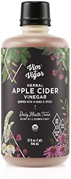 Tonic, Vim & Vigor, 32 Shots, Apple Cider Vinegar, 14 Herbs, Vegan, Whole, Organic, Paleo, Keto, Whole 30, USA Made