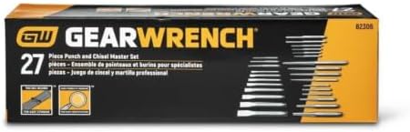 GEARWRENCH 27 Piece Large Chrome Punch & Chisel Set | 82306