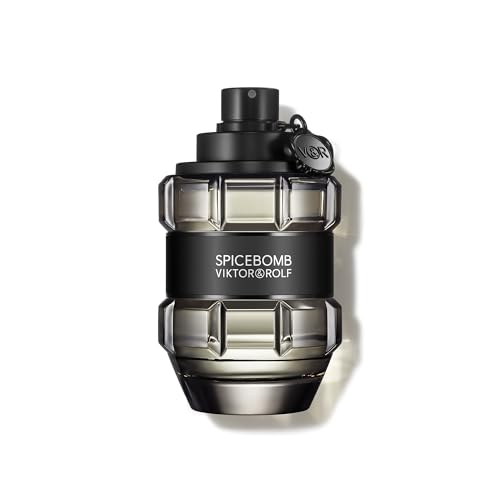 Viktor&Rolf Spicebomb Eau de Toilette - Gourmand Cologne for Men | Fragrance with Cinnamon, Black Pepper & Tobacco Accord - Long Lasting - Warm Mens Scent Perfect for Cool Nights