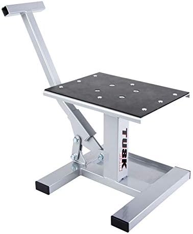 Tusk Adjustable Dirt Bike Motorcycle Lift Stand – Height Adjustable Maintenance Stand for Off-Road and Motocross Service