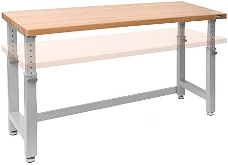 Seville Classics UltraHD 72" W X 25" D Wood Top Height Adjustable Workbench 2000 Lb Capacity