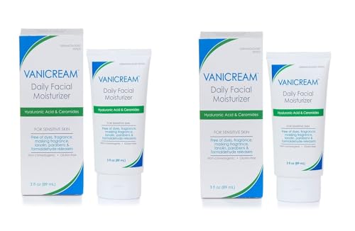 Vanicream Daily Facial Moisturizer, Lightweight, Non-Greasy, 3 Fl Oz