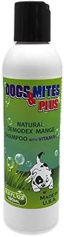 Dogs Plus Vitamin C Dog Shampoo | All Natural Dermatitis, Demodex Mange, & Hot Spot Treatment for Dogs | Fast and Effective Itch Relief (6 oz)