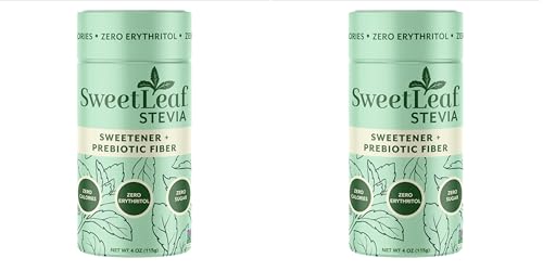 SweetLeaf Stevia Powder Shaker Jar, Sugar Free - 4 Oz, 3 Pack | Zero Calorie Sweetener No Erythritol, Stevia Leaf Extract, Natural Sugar Substitute for Coffee & Baking