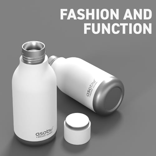 Urban Insulated and Double Walled Stainless Steel Bottle 16 Ounce by Asobu (Pastel Blue)