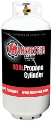 Manchester Tank and Equip 1220.13 Vertical Cylinder Propane Tank, 40-Lb