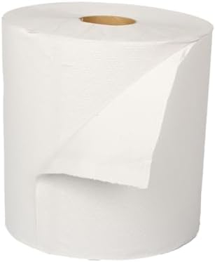 Karat Commercial Paper Towel Rolls, Absorbent & Sturdy for High Traffic Areas, White (Pack of 6)