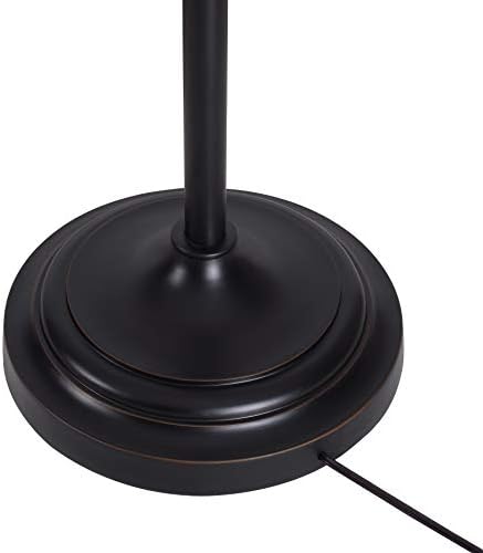 Kenroy Home Harmond 1 Light Art Glass Torchiere with Bronze Finish, Classic Style, 71.5" Height, 14.5" Width, 14.5" Depth