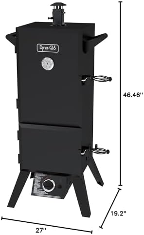 Dyna-Glo DGY784BDP 36" Vertical LP Gas Smoker, Black powder coat
