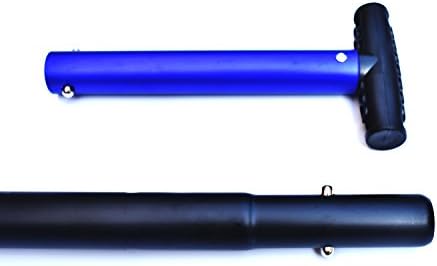 Portable Telescopic Aluminum Utility Car Adjustable Extended Edition Snow Shovel (Blue)
