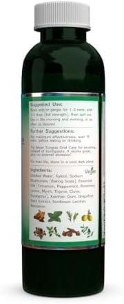 Silver Tongue Oral Care - All Natural Colloidal Silver Mouthwash, 16 oz.