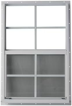 Shed Window 18 x 27 Flush Window Vertical Slider White or Brown (White)