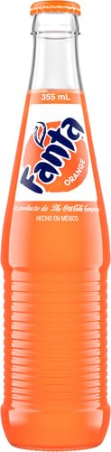 Mexican Fanta Orange Glass Bottle, 12 fl oz, 24 Pack