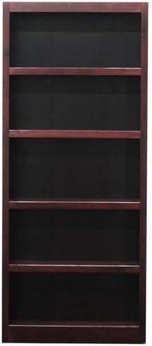 Concepts In Wood Midas Five Shelf Bookcase 72" H Cherry Finish