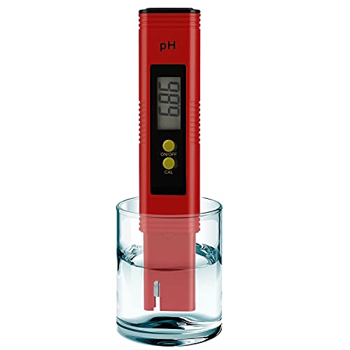 Digital pH Meter Tester Pen for Water, Pre-Calibrated, High Accuracy ±0.01, 0–14 pH Range, Pocket Size for Drinking Water, Pool