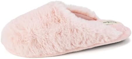 Dearfoams Women's Bailey Plush Furry Scuff