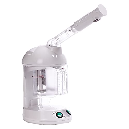 Red Pro Hair Therapy 2-in-1 Hair Steamer & Facial Steamer for Hydration Deep Cleaning, Designed for Personal Care at Home or Spa & Salon