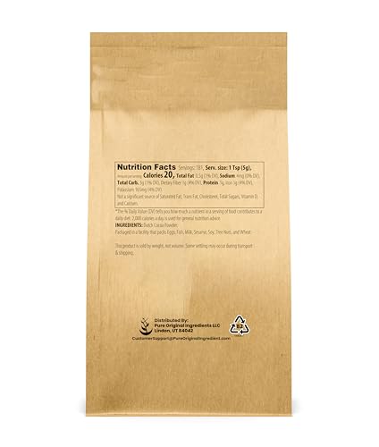 Pure Original Ingredients Cocoa Powder (2 lb) Pure Dutch Process