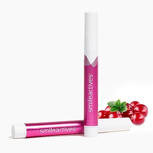 Smileactives Teeth Whitening Pen, Stain Remover Gel, Vanilla Mint, 2-Pack | Precision Brush-Tip Applicator, Dental-Grade Formula, Travel-Ready Design