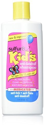 SULFUR8 Anti-Dandruff Shampoo for Kids 7.5 oz – Gentle Medicated Dandruff Control for Itchy Scalp, Mild Cleanse with Kid-Friendly Fresh Fragrance for Children & Sensitive Scalps