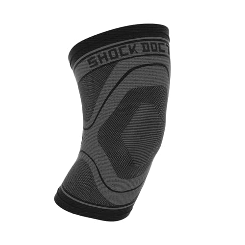 Shock Doctor Knee Compression Sleeve Knee Support Sleeve - Relieves Arthritis Pain, Tendonitis, and Patella Alignment Injuries for Men & Women - Includes 1 Sleeve (1 unit)