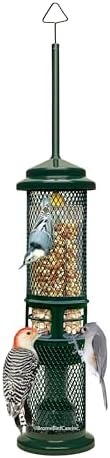 Squirrel Buster Nut Feeder Squirrel-Proof Bird Feeder for Shelled Peanuts & Dried Fruit, Weight-Adjustable, Woodpecker Friendly