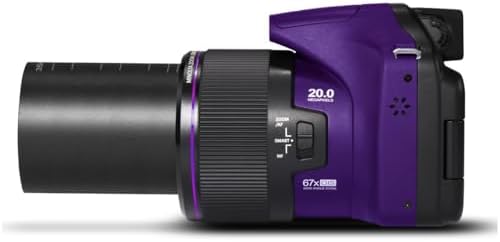 Minolta MN67Z Pro Shot 20MP Camera, 67X Zoom, 1080p HD Video (Red)