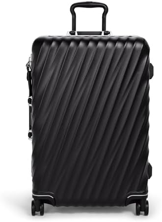 TUMI 19 Degree Frame Continental 4 Wheel Carry-On - Lightweight Suitcase - Hard Shell Luggage - 21.8" X 15.8" X 9.0" - Black Textured