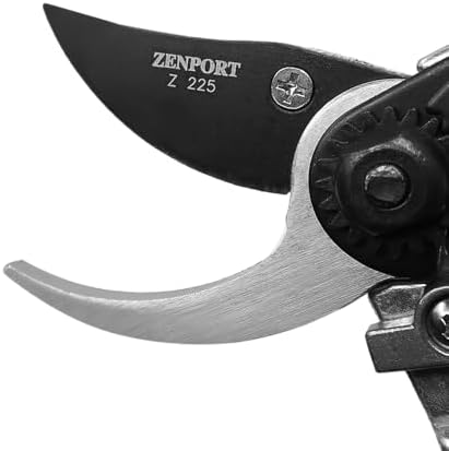 Zenport Z225 Bypass Pruner with Rotating Handle, 1-Inch Cut, 8.5-Inch , Red