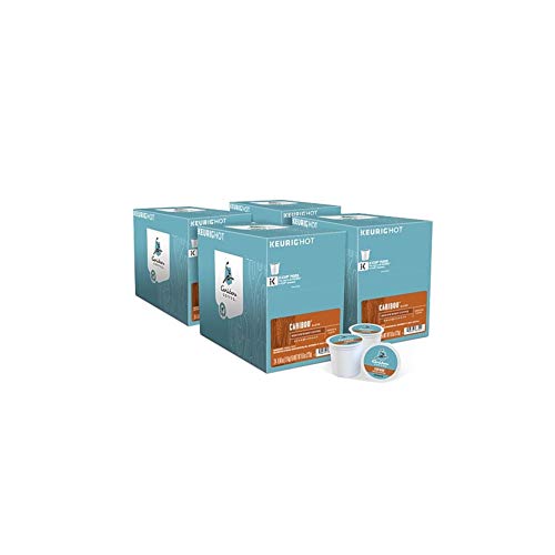 Caribou Coffee Caribou Blend, Single-Serve Keurig K-Cup Pods, Medium Roast Coffee, 24 Count (Pack of 4) | 4 Pack, Medium Roast Coffee