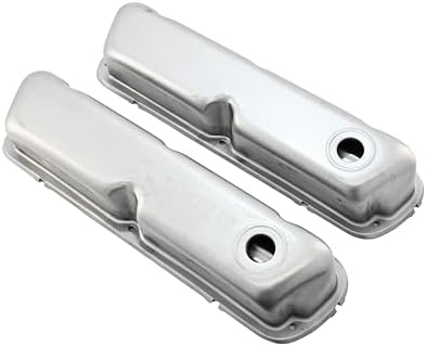 Steel Valve Covers Fits 1962–85 Ford SB 260‑289‑302‑351W – Smooth – 1 Hole – Raw Steel