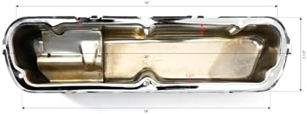 Steel Valve Covers Fits 1962–85 Ford SB 260‑289‑302‑351W – Smooth – 1 Hole – Chrome