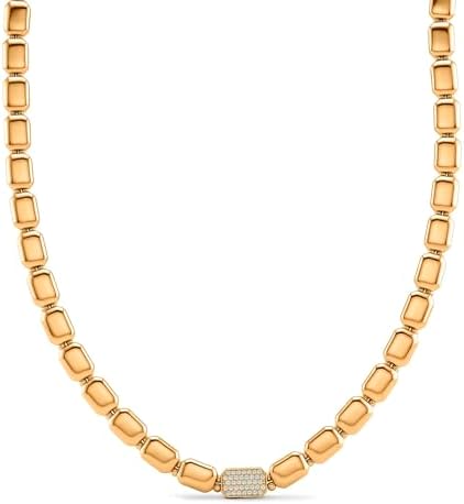 SHOP LC DELIVERING JOY Crystal Bold Link Necklace 20 Inches in Goldtone