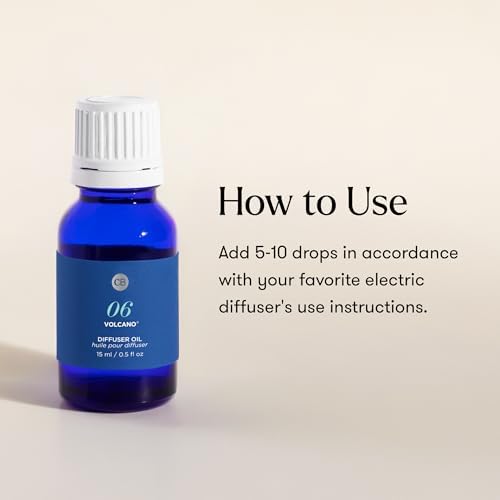 Capri Blue Diffuser Oil Refill - Premium Fragrance Oil - Use with Electric or Ultrasonic Diffusers for Home - Long Lasting Sugared Citrus Scent (Volcano, 0.5 fl oz)