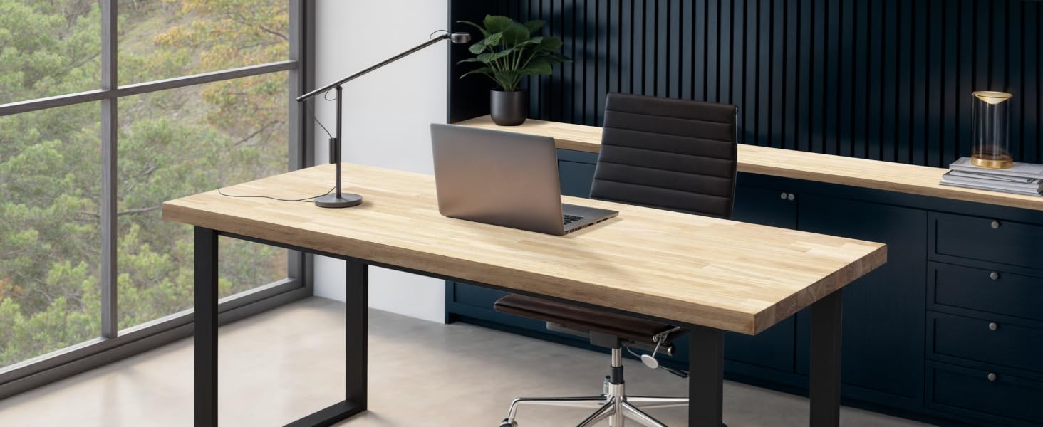 The wood table top offers both strength and versatility for any setting